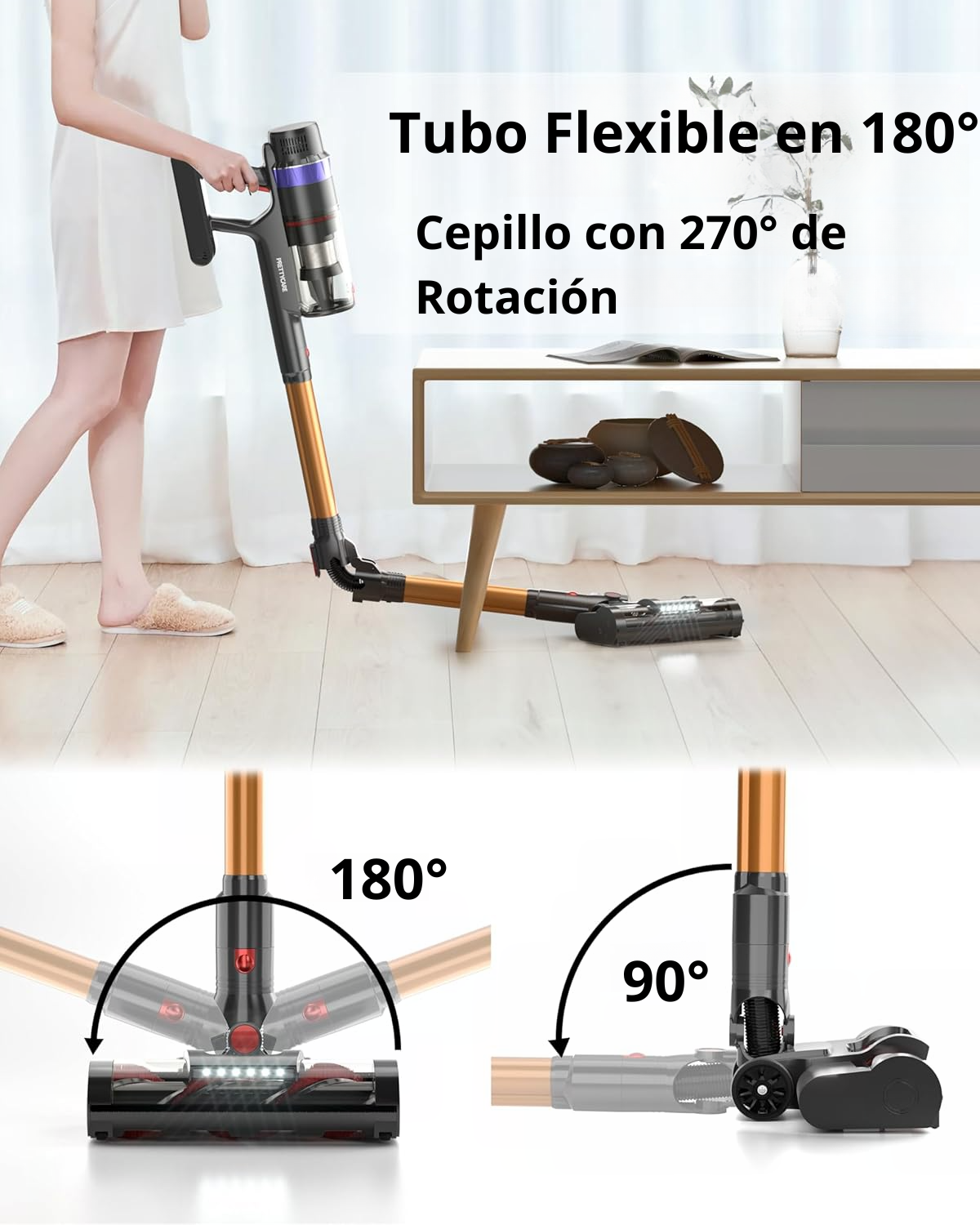 Aspiradora Inalambrica  Pretty Care V3 530W